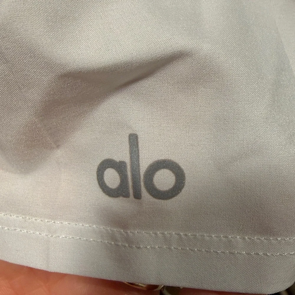 ALO Womens White Pleated Skirt w/ Shorts